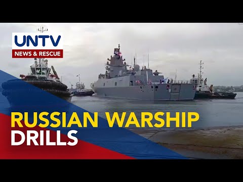 Russian warships, nagdaos ng drills sa Atlantic Ocean