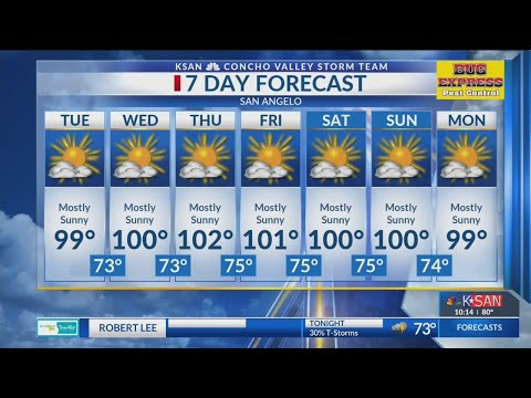 KSAN 10pm Weather - Monday August 20, 2018