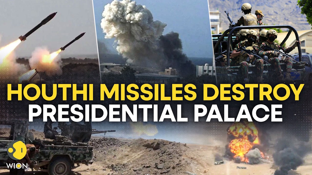 Houthis STRIKE Yemen's Presidential Palace; Thick Smoke Rises Over Southern Aden  | WION