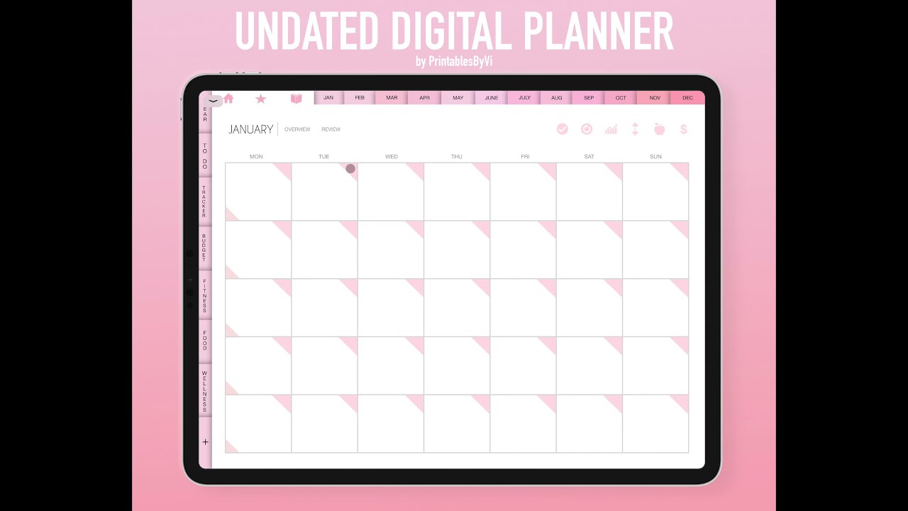 ULTIMATE Undated Digital Planner |  Overview