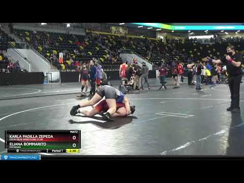 High School Girls 225 Karla Padilla Zepeda Excalibur Wrestling Club Vs Eliana Bommarito Michigan