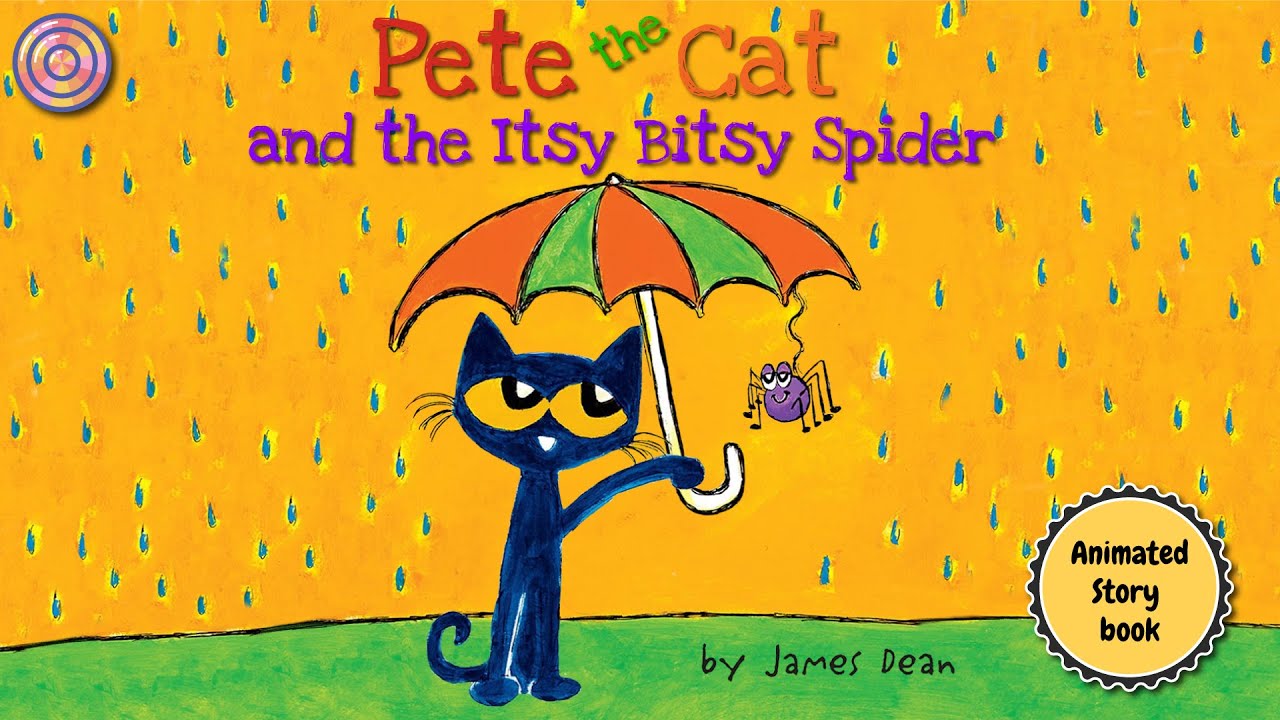 Pete the Cat and the Itsy Bitsy Spider | Animated Book | Read aloud