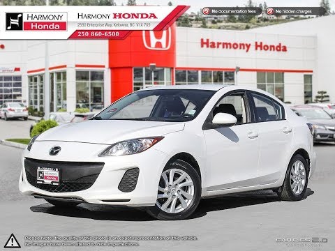 2012 Mazda 3 GS - Harmony Honda - White - 17647A - Kelowna, BC