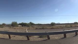 preview picture of video 'Interstate 8 Freeway drive east from Citrus Valley Road to Gila Bend, Arizona, 31 Oct 2013, GP050034'