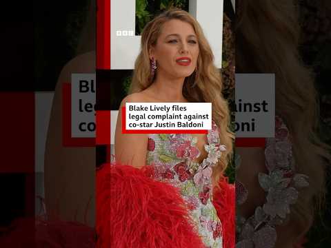 Video | Blake Lively files legal complaint against Justin Baldoni. #BlakeLively #ItEndsWithUs #BBCNews