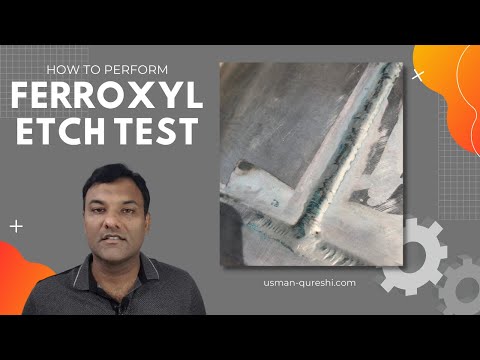 How to Perform Ferroxyl Etch Test