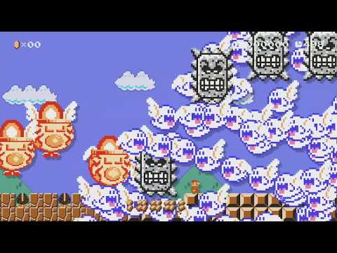 神回避を連発するダッシュマリオ　keep run by サブ　りょんりょん - Super Mario Maker - No Commentary 1bn