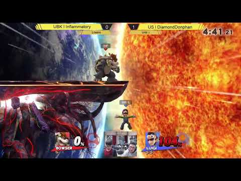 UCSB SRB 1 DiamondDonphan (Luigi) vs Inflammatory (Fox/Bowser) - Losers Quarters - Smash Wii U