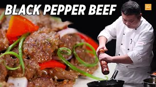 Easy beef recipe - Black Pepper Beef Stir Fry | Amazing knife skills • Taste Show