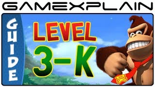 Donkey Kong Country Returns 3D: Shifty Smashers 3-K (Puzzle Pieces, KONG Letters Guide, Walkthrough)