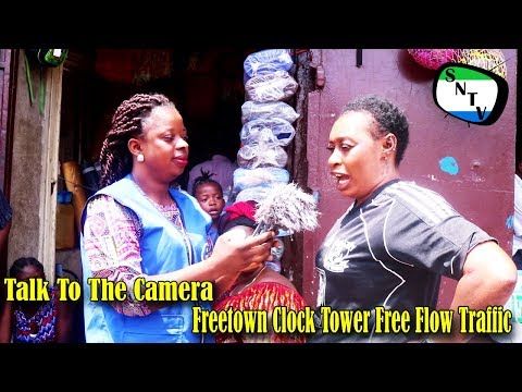 Talk To The Camera - Freetown Clock Tower Free Flow Traffic - Sierra Leone