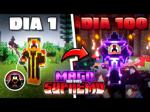 SOBREVIVI 100 DIAS COMO MAGO SUPREMO NO MINECRAFT - O FILME