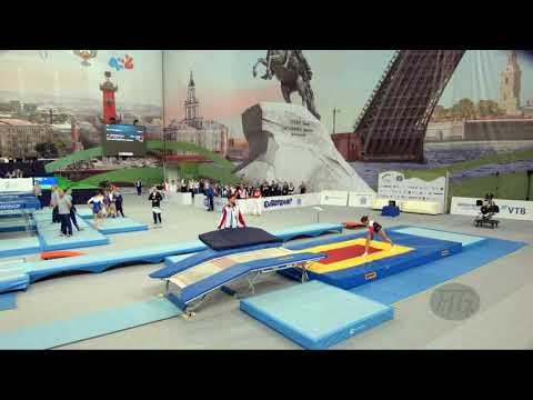 BONARTSEVA Aleksandra (RUS) - 2018 Trampoline Worlds, St. Petersburg (RUS) - Qualif Double Mini R1