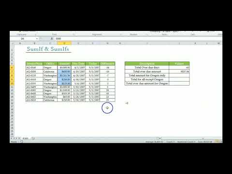 MS Excel E0204 Sum If & Sum Ifs in Detail. Like and subscribe plz...