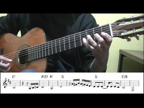 Violão de 7 cordas - Carioquinha (Waldir Azevedo) + playback + partitura