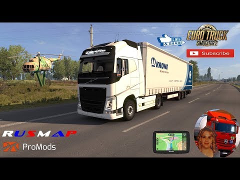 Euro Truck Simulator 2 (1.35) Delivery in Russia Rusmap v1.90 Promods map v.2.41 + DLc's & Mods