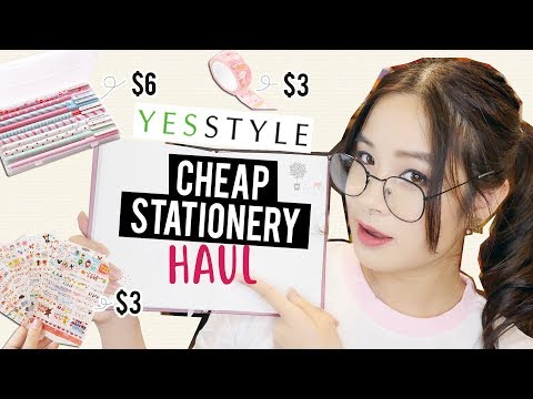我試過YESSTYLE的便宜又可愛的文具!| 淘寶網上的 "返校 "活動 (I TRIED CHEAP & CUTE STATIONERY FROM YESSTYLE! | Back to School Haul)