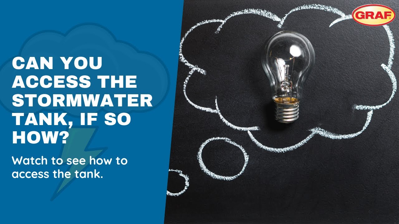 Can you access the stormwater tank, if so how?