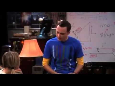 ビッグバン理論 シェルドンはペニー物理学を教える (キャプション付き) (The Big Bang Theory   Sheldon teaches Penny Physics (Captioned))