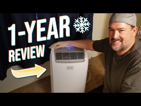 BLACK+DECKER Portable Air Conditioner, 9,000 BTU, BPACT08WT, White video review thumbnail