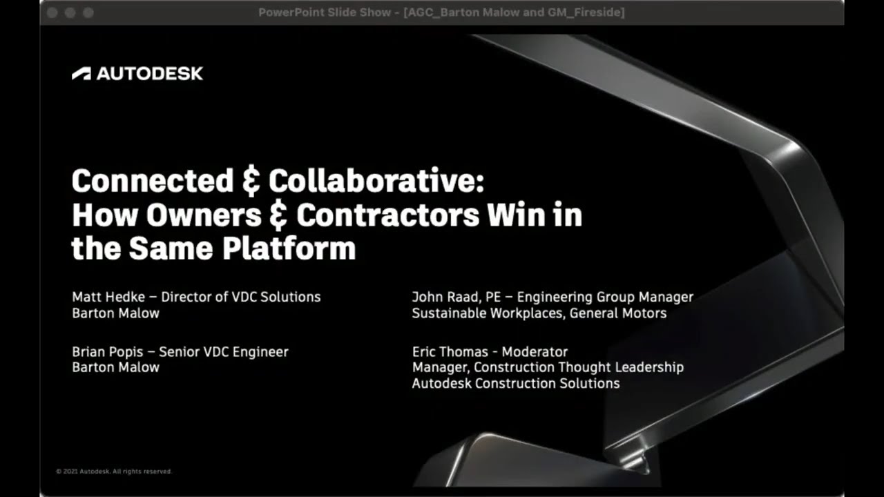 Collaborative Construction Webinar by Autodesk