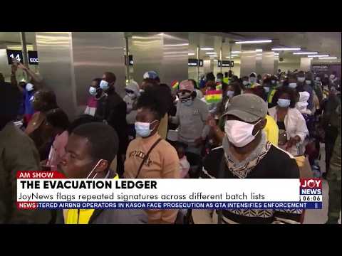 The Evacuation Ledger JoyNews flags repeated signatures across different batch lists