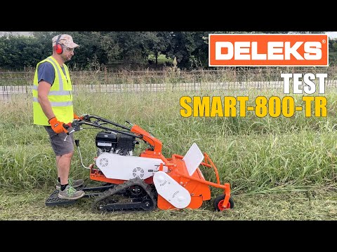 DELEKS® SMART-800-TR: prova in campo della trinciatrice per terreni in pendenza