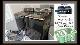 Samsung Active Wash Washer + Dryer Review w/ Rinse Sink Demo