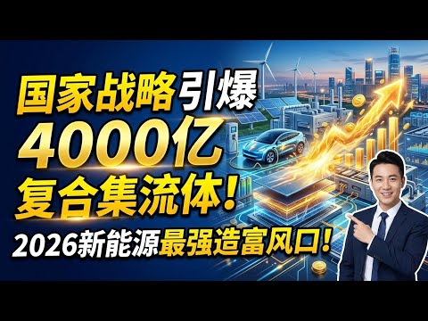 国家战略引爆4000亿复合集流体！2026新能源最强造富风口！State Strategy Ignites 400B Composite Current Collector Boom! 