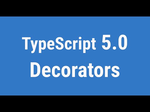 TypeScript 5.0 - Decorators  | JSer - learning TypeScript