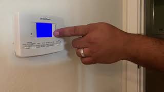 Using the Hold button on your AC thermostat