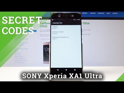 Secret Codes SONY Xperia XA1 - Hidden Modes / Advanced Info