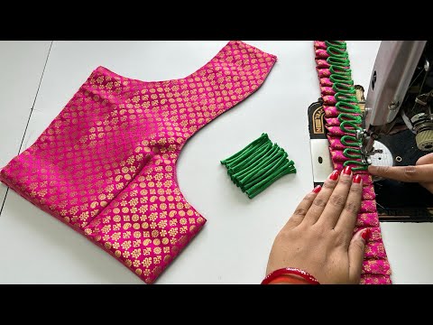 Modern Designer Blouse Back Neck Design || Blouse || Cutting And Stitching Back Neck Blouse Design