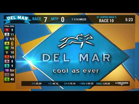 Fly to Mars Wins the California Dreamin' Stakes Race 7 at Del Mar 7/28/18