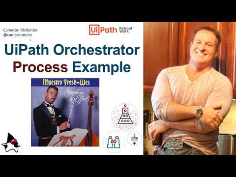 Part of a video titled UiPath Orchestrator Process Tutorial - YouTube
