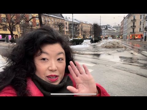 ファッションビジネス学科 🇳🇴北欧最大の美術館(2022年6月リニューアルオープン)ノルウェー新国立美術館へ。オスロ高級住宅街Majorsteanから可愛いトラム💙🚊に乗って。☃️❄️☃️❄️