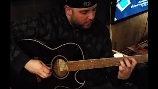 NECRO playing METALLICA'S "SANITARIUM" intro riff on guitar
