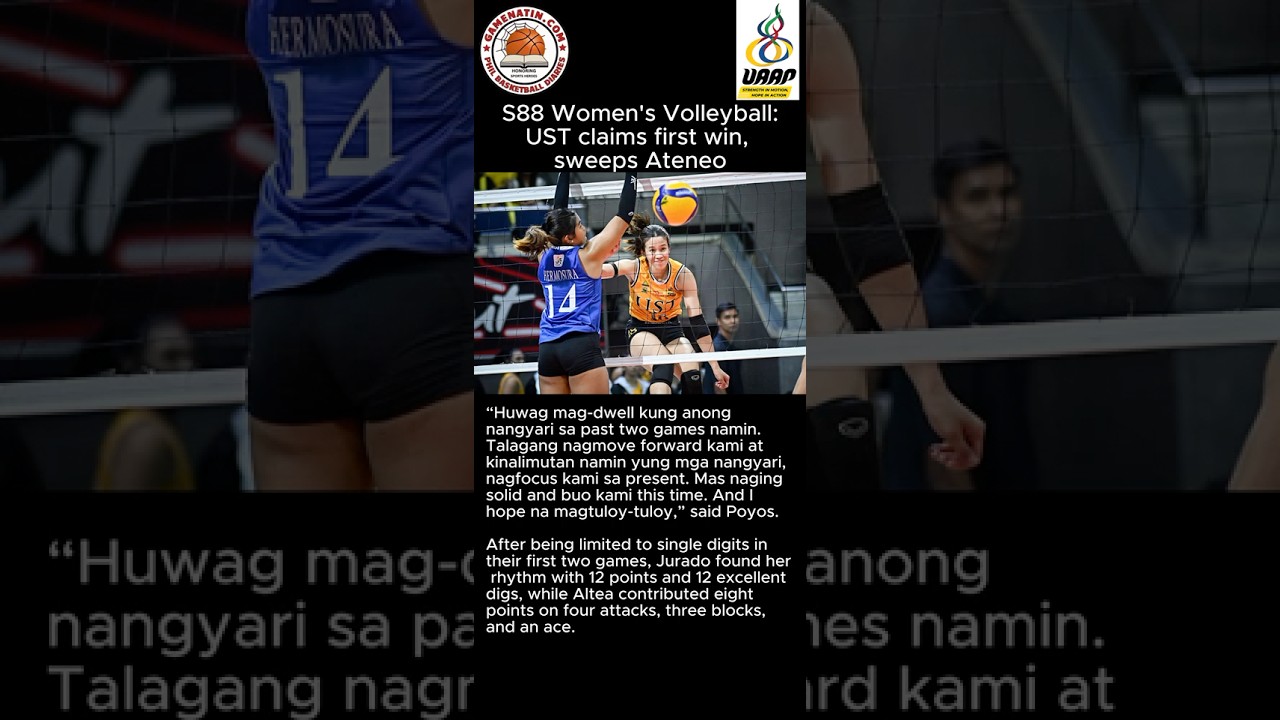 UAAP Women's Volleyball: UST trounces Ateneo in straight sets