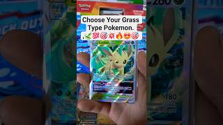 Choose Your Preferred Grass Type Pokemon 🍃💯 #pokemoncards #pokemon #pokemontcg #pokémon #cards