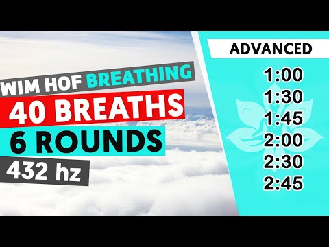 Advanced Wim Hof Guided Breathing | 6 Rounds - 40 Breaths | 432hz #SatoriFlow #WimHofBreathing
