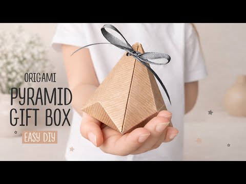 Origami Pyramid Gift Box Tutorial | Easy DIY