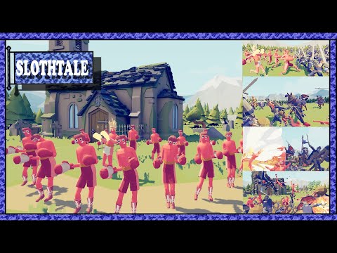 Can The SUPER BOXER save his Students - TABS ( SUPER BOXER & 15x BOXER vs The Medieval Army )