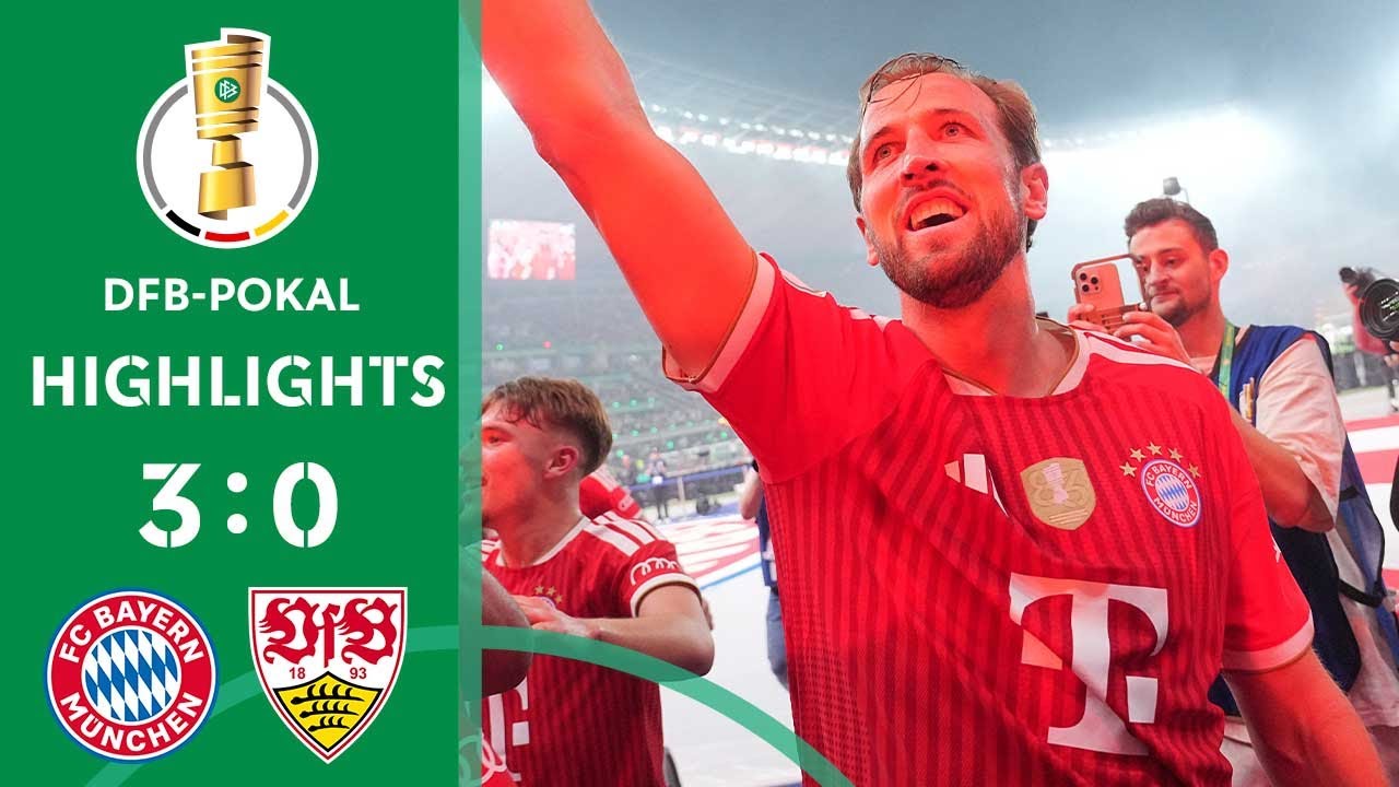 HAT-TRICK KANE: Bayern win! | FC Bayern München vs VfB Stuttgart 3-0 | Highlights | DFB-Pokal Final