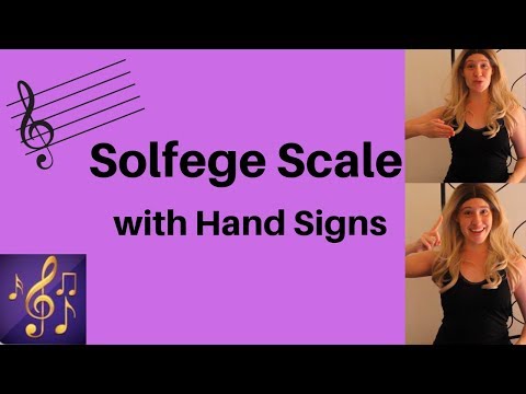 Solfege Scale with Hand Signs - for beginners interactive 2019