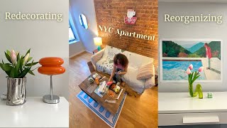 NYC apartment home renovation, huge Temu haul, home renovations, flower shopping//Life in NYC