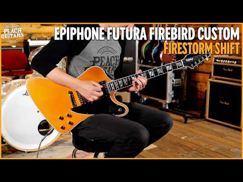 Epiphone Futura Firebird Custom - Ebony - Firestorm Shift image 11