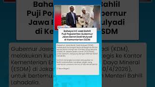 Bahaya Ini! Momen Bahlil Lahadalia Puji Popularitas Gubernur Jawa Barat Dedi Mulyadi