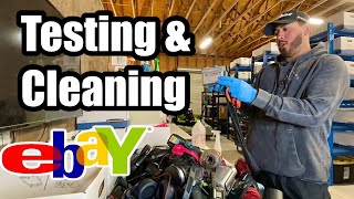 How I test and clean electronics to resell on eBay!!