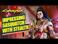 CYBERPUNK 2077 - PURE STEALTH, NO SASQUATCH BOSS FIGHT - WALK THE LINE | PS5