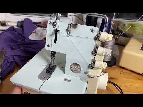 Gemsy RXM-77 coverstitch sewing machine - how to thread